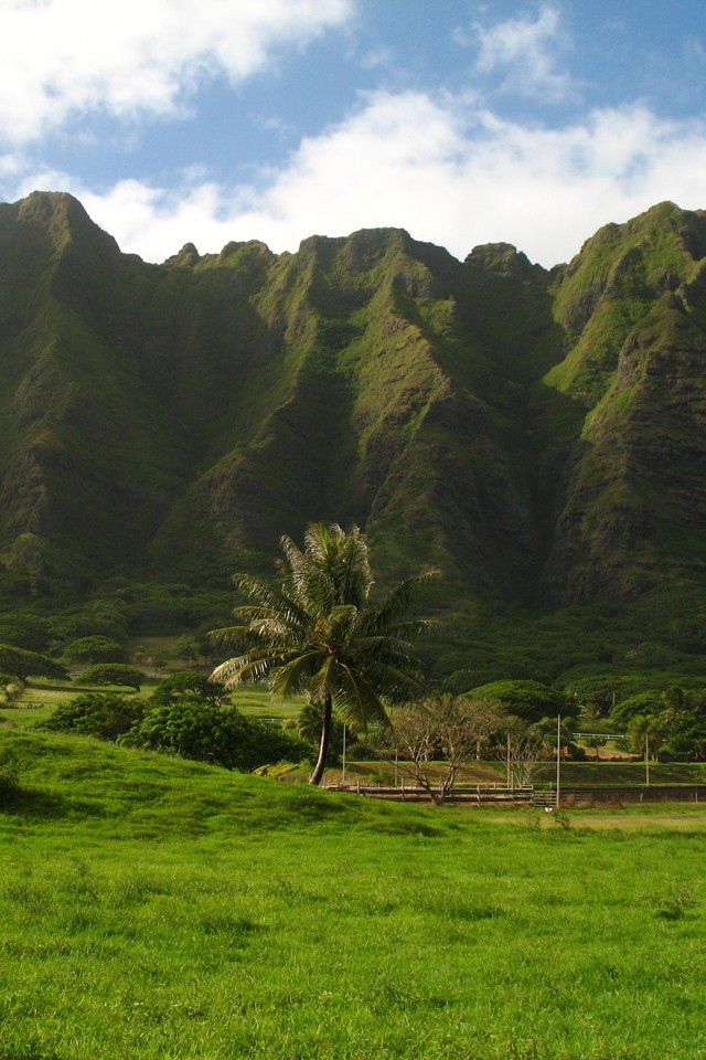 Гористая местность на Гавайях