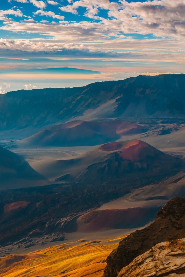 Volcanic landscape on Maui, Hawaii