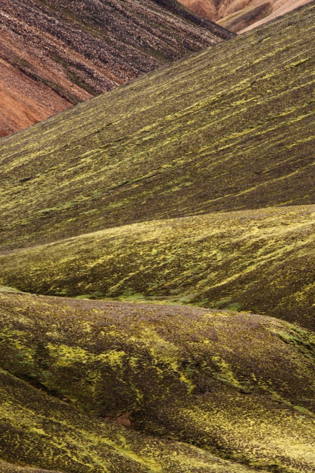 Склоны гор в Исландии