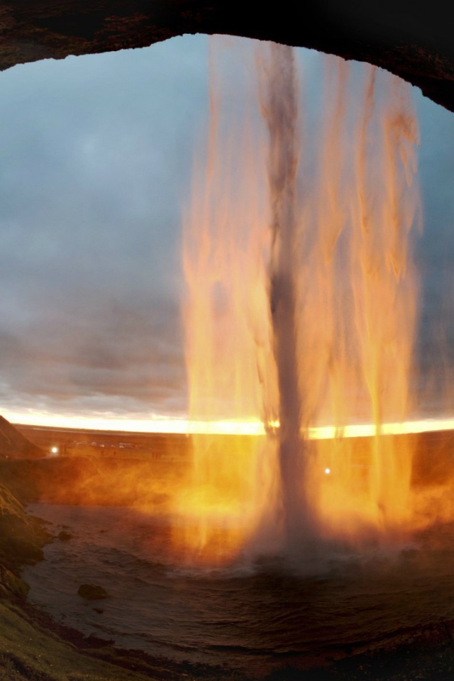 Водопад Селйяландсфосс. Исландия.