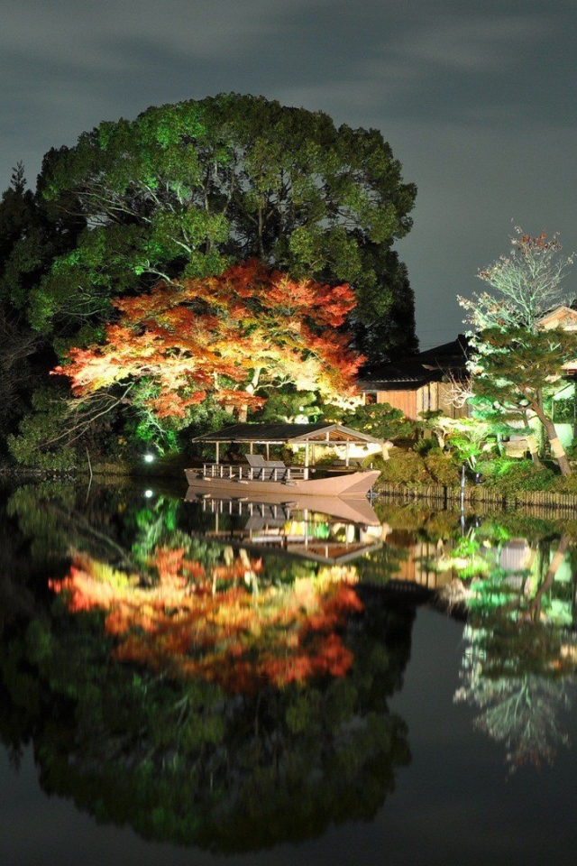 Вечерний пейзаж в Японии