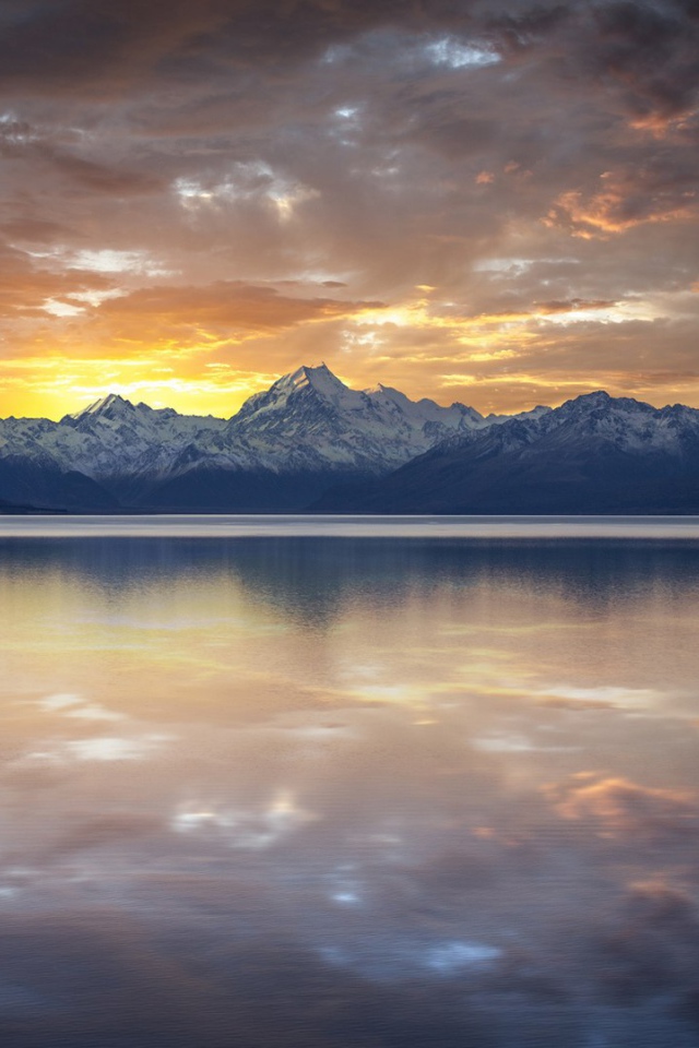 Озеро Пукаки в Новой Зеландии
