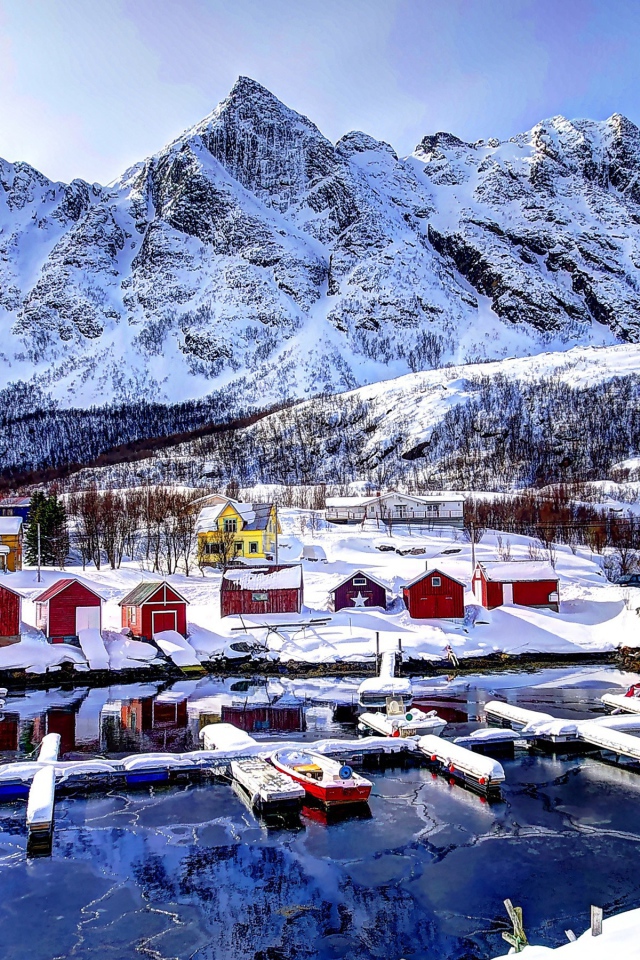 Рыбацкий поселок в Норвегии