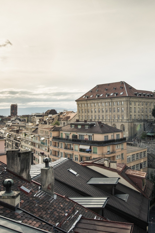 Уютный город в Швейцарии