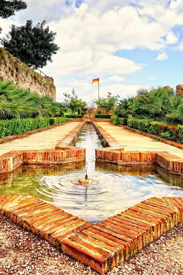 Фонтан в форме звезды