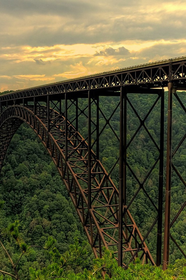 Мост New River Gorge Bridge в США