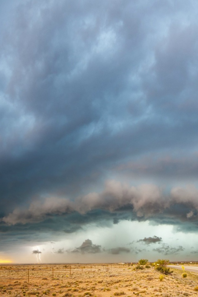 Буря в пустыне. Штат Нью-Мексико, США