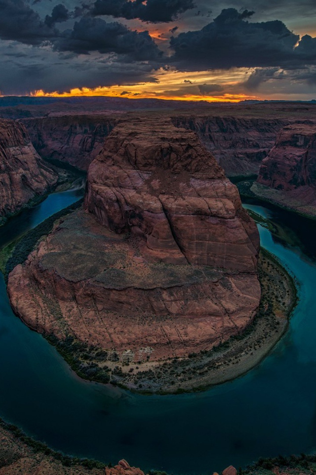 Каньон подкова в Колорадо, США