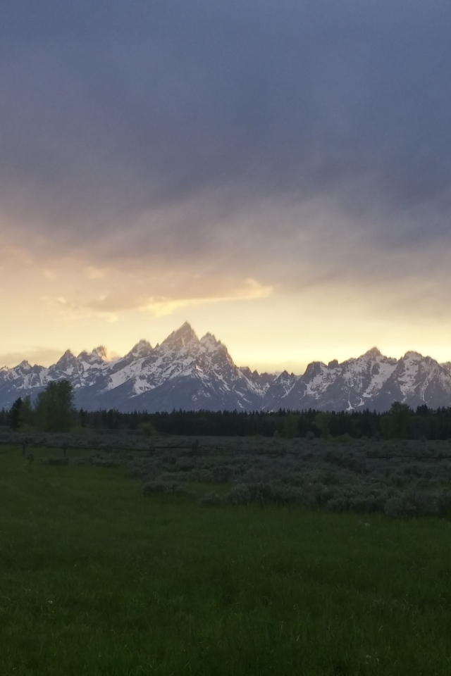 Горы в национальном парке Гранд Титон