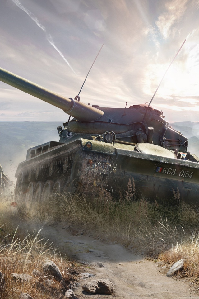 A pair of tanks AMX 1390 game World of Tanks