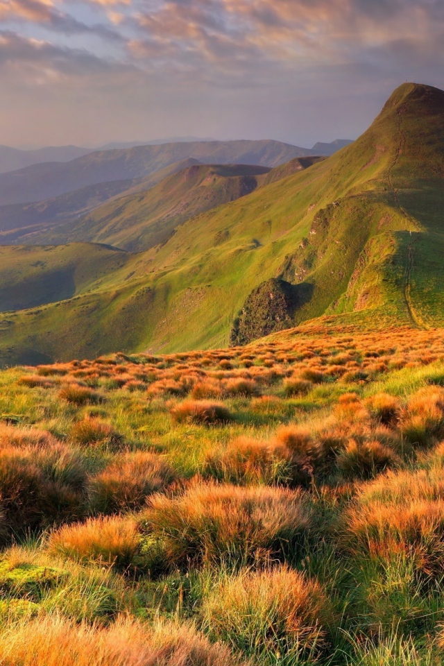 Красивый горный пейзаж в Украине