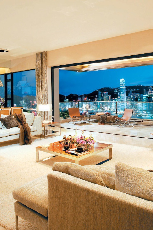 Гостиная в квартире в стиле люкс