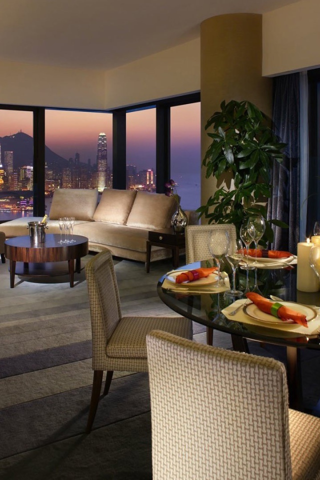 Гостиная с видом на Гонконг