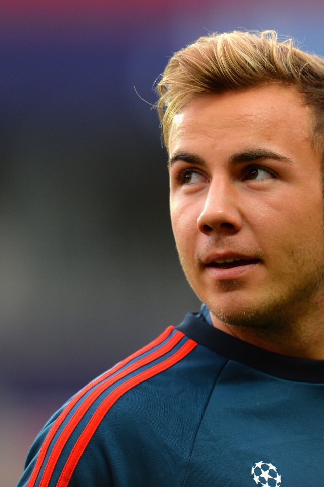 Марио Готце из футбольного клуба Бавария Мюнхен