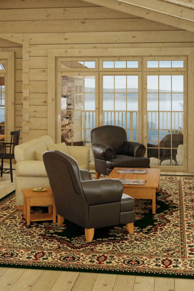 Комната в деревянном доме