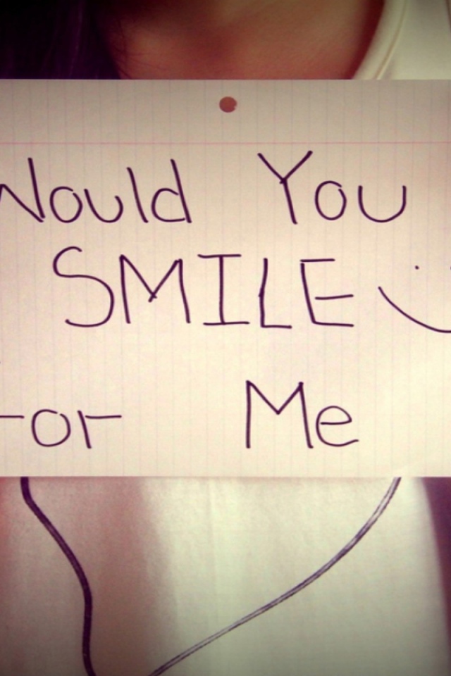 Улыбнись для меня