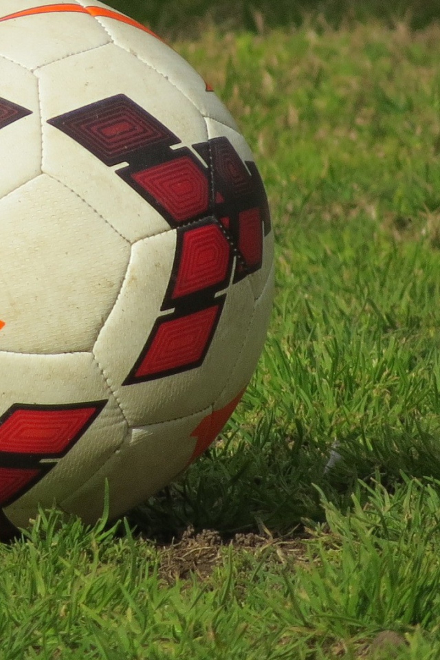Футбольный мяч на газоне