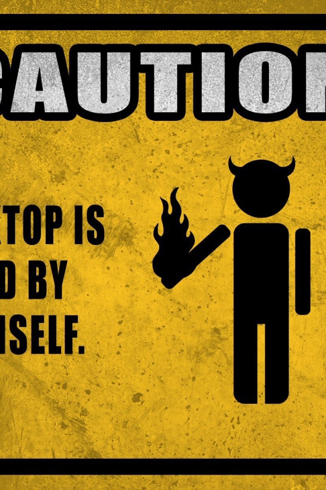 Этот рабочий стол охраняет сам Сатана