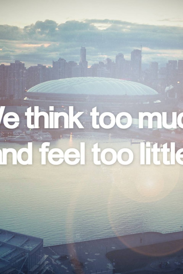 Мы думаем много, а чувствуем мало