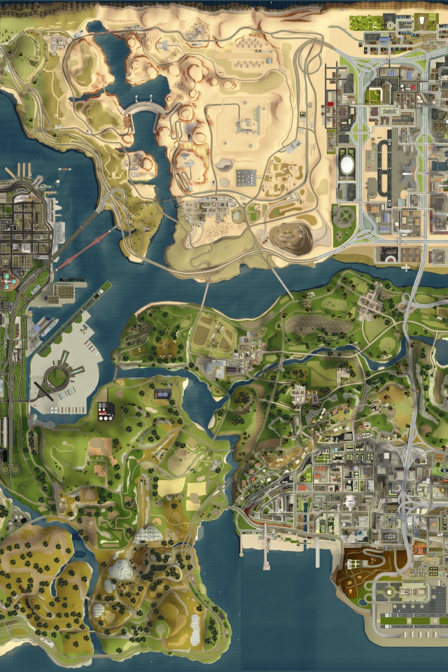 Карта мира Grand Theft Auto
