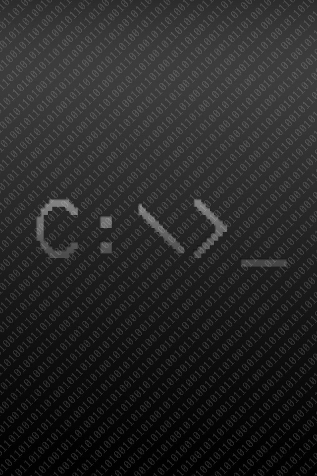 Бинарный код на черном фоне