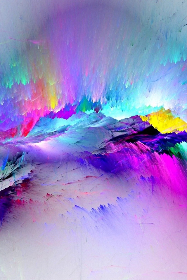 Абстрактные многоцветные штрихи 