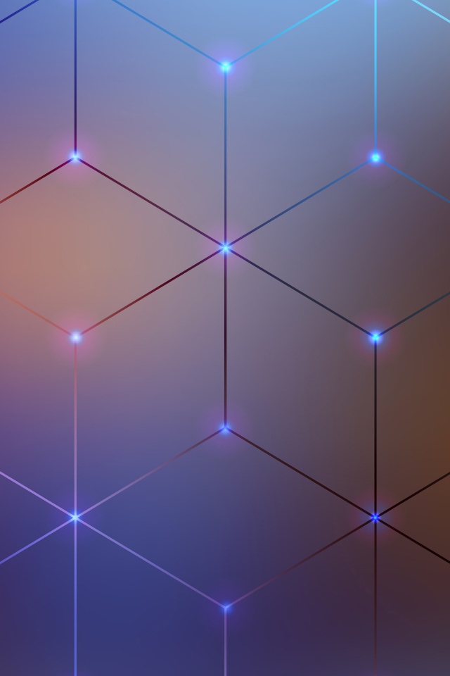 Абстрактный  рисунок из геометрических фигур 3 д графика 