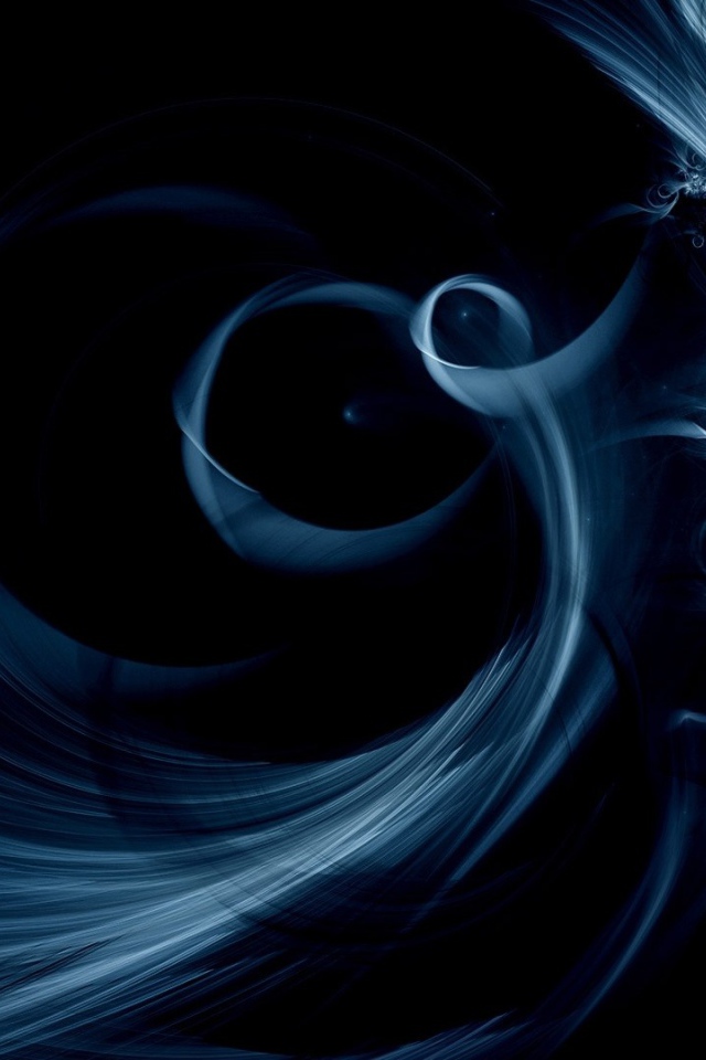 Красивый абстрактный рисунок на черном фоне 