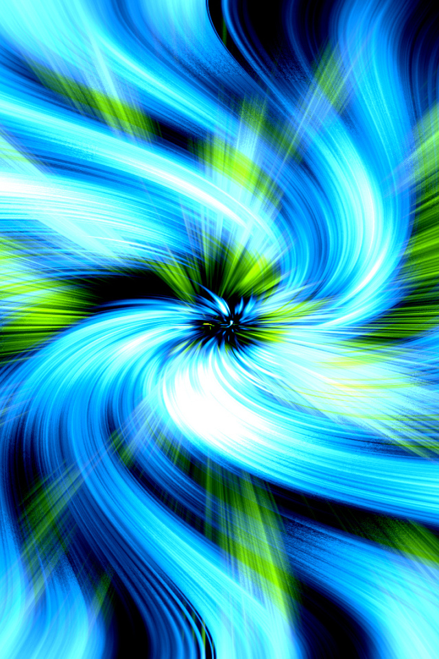 Яркие разноцветные абстрактные вихри 