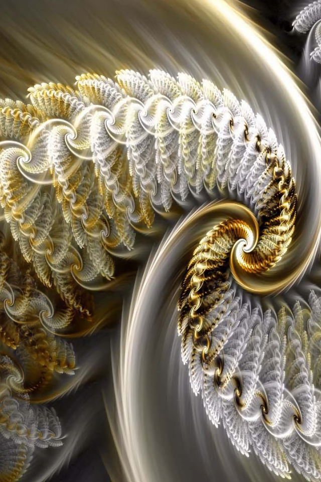 Фрактальные волны, 3д графика