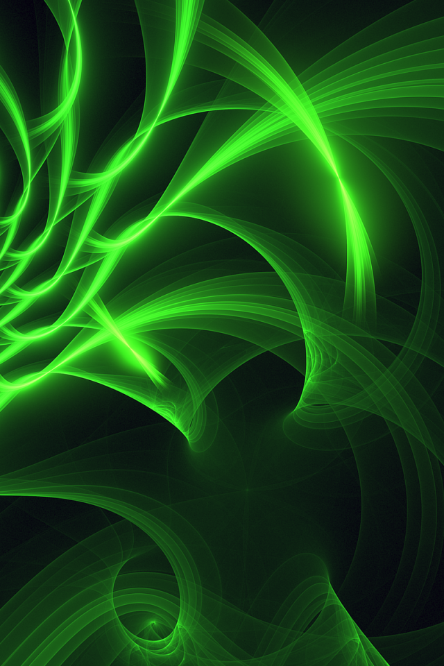 Зеленый красивый абстрактный рисунок 