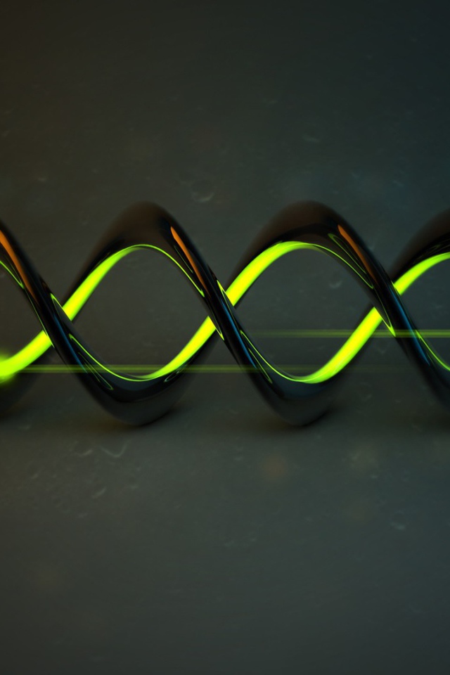 Спираль ДНК 3D графика 