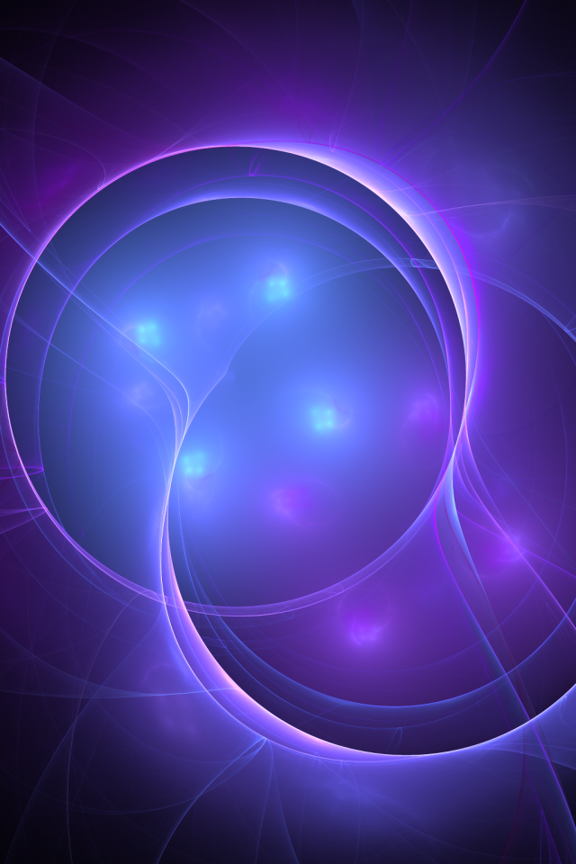 Сиреневые плазменные шары абстракция