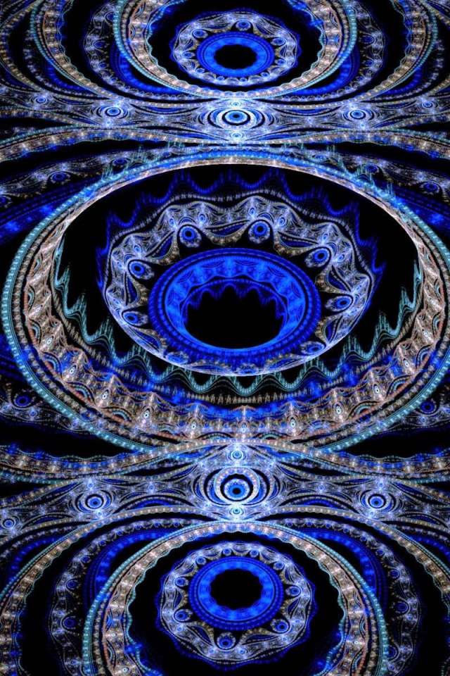 Разноцветный красивый фрактальный рисунок