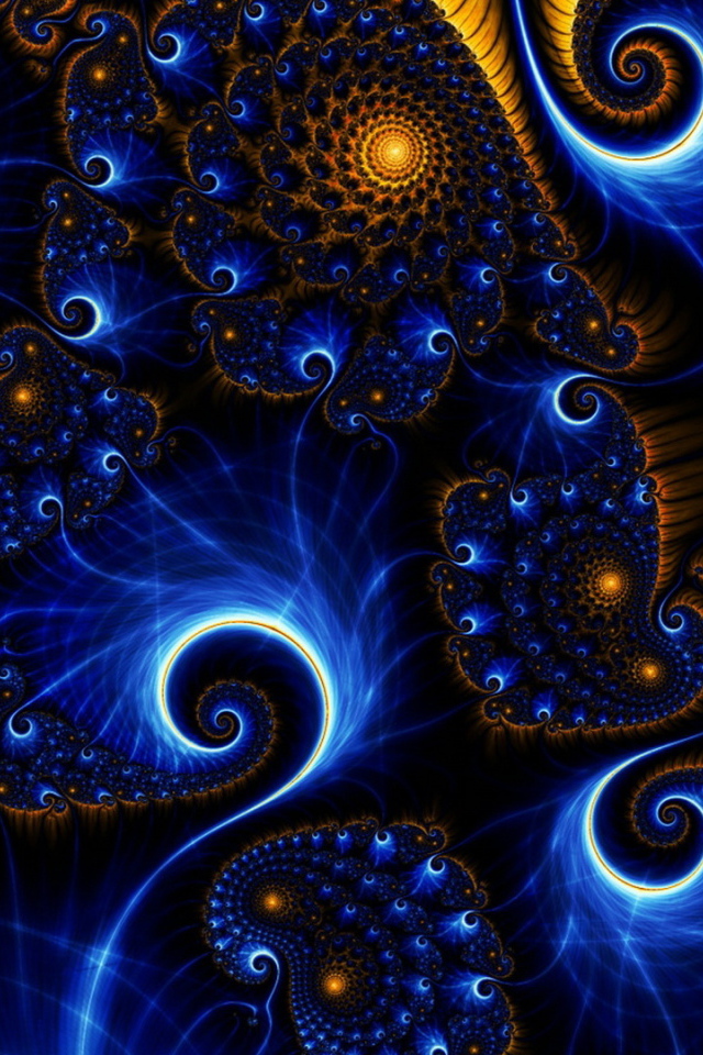 Разноцветные фантастические узоры 