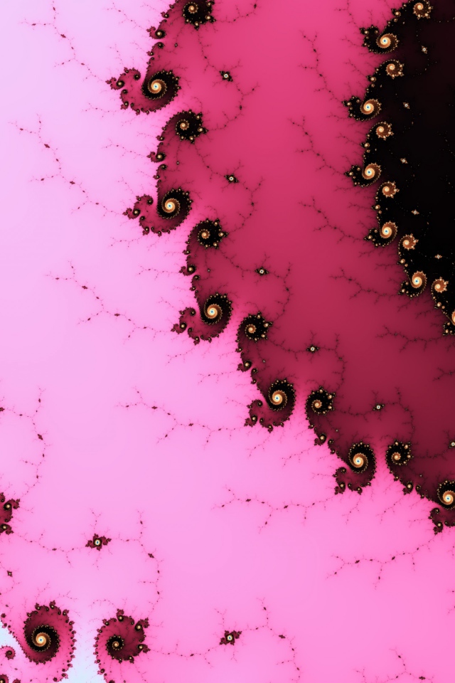 Разноцветный фрактальный рисунок 