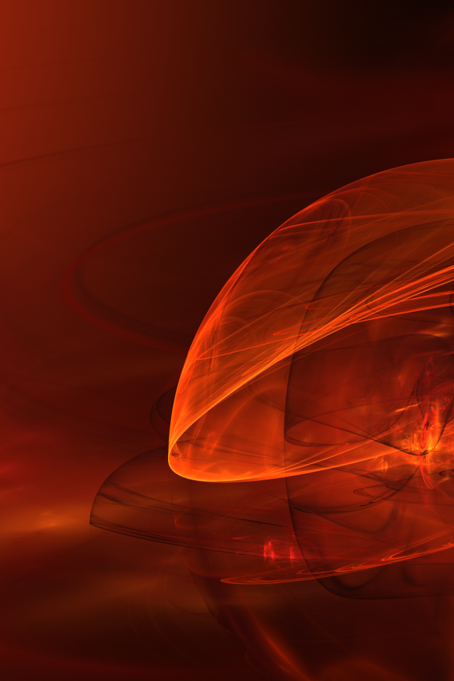 Оранжевая сфера абстракция