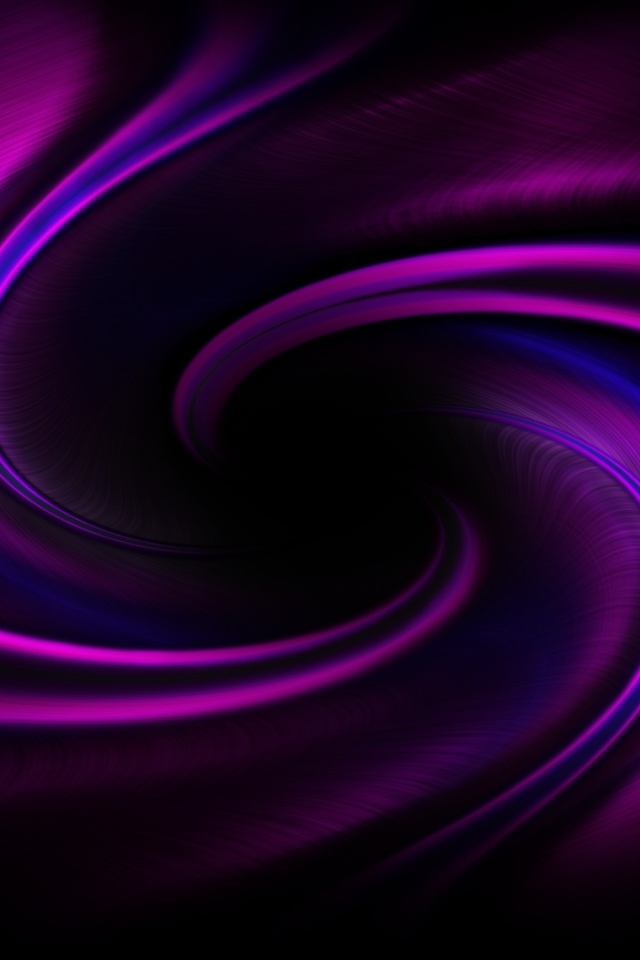 Фиолетовые и голубые абстрактные узоры на черном фоне