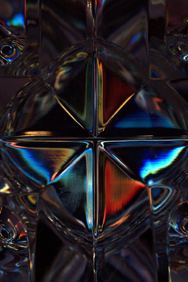 Необычный стеклянный узор  3д графика 
