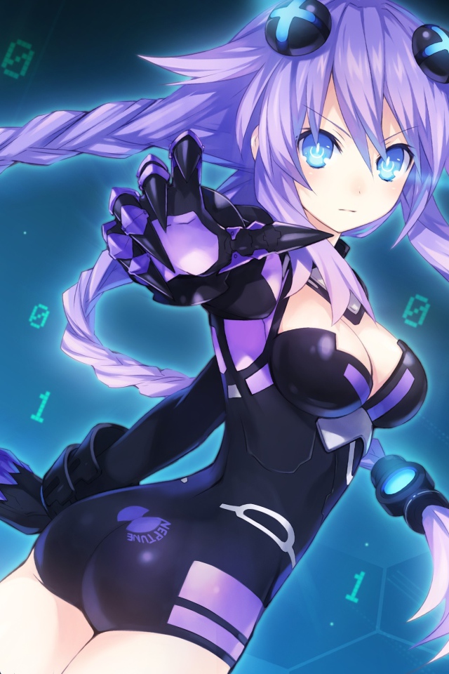 Девушка аниме Hyperdimension Neptunia 