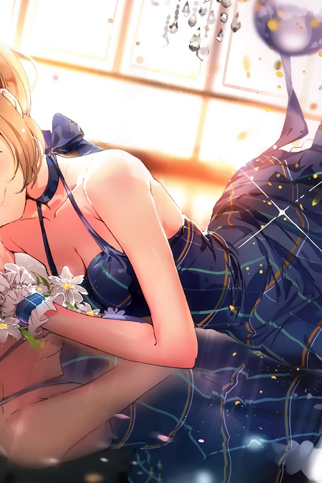 Голубоглазая девушка Каэдэ Такагаки аниме  