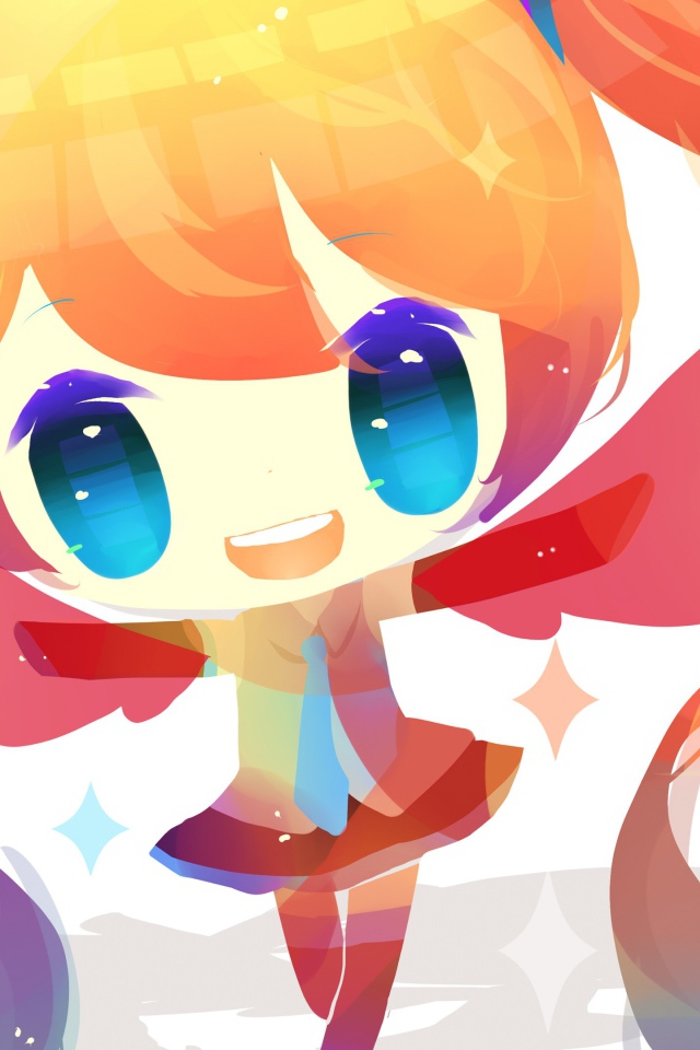 Девочка из аниме Вокалоид 