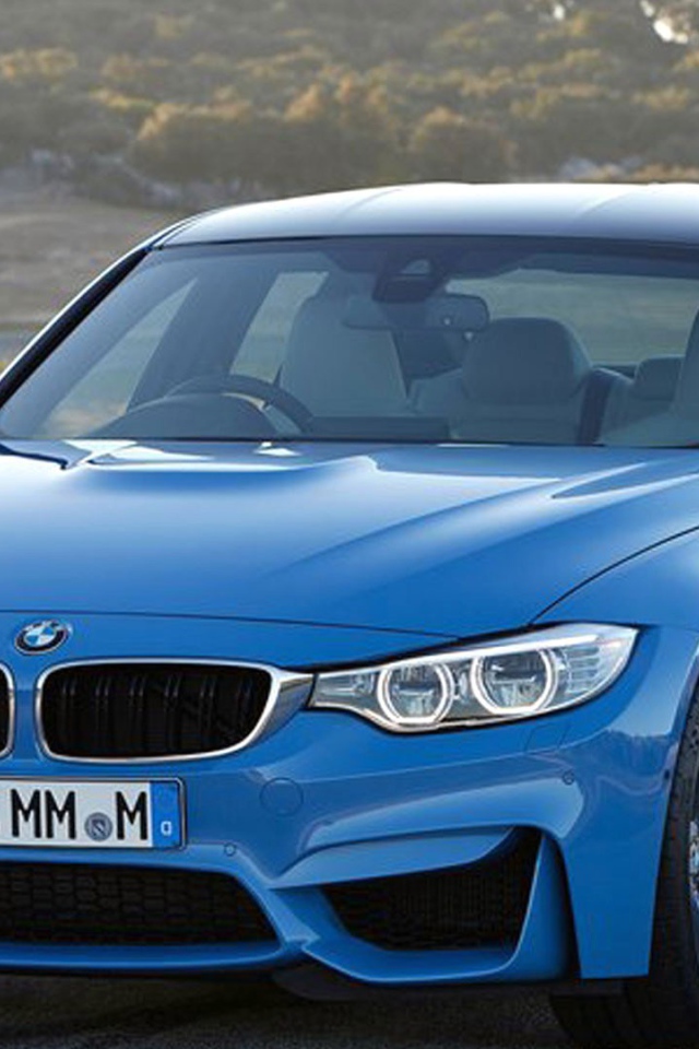 Синий BMW M3 Sedan 2017 года