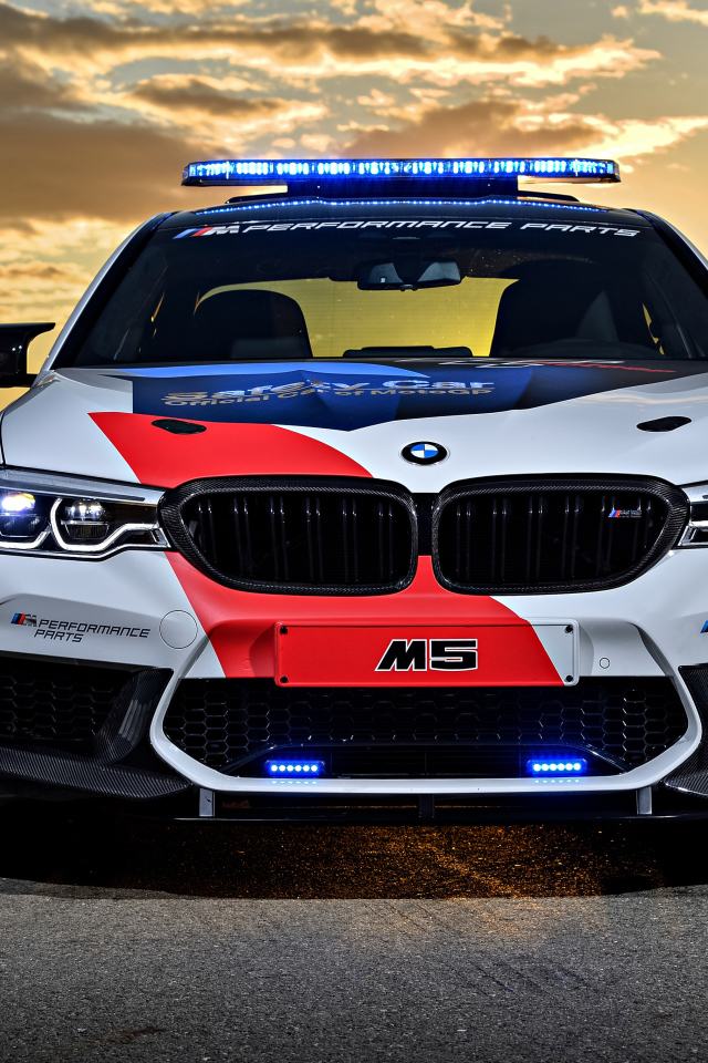 Служебный автомобиль BMW M5 MotoGP Safety Car, 2018