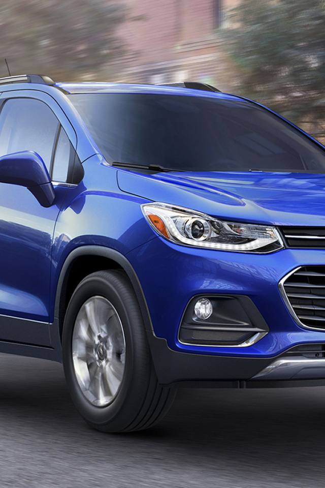 Синий Chevrolet Trax  модель 2017 года 