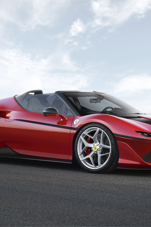 Красный спортивный автомобиль Ferrari 488 