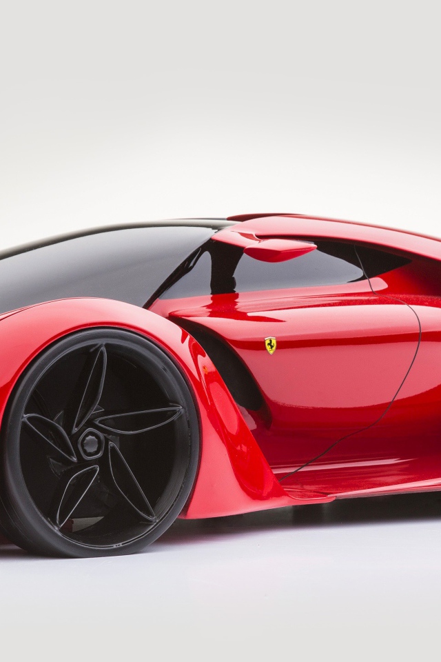 Красный гоночный автомобиль Ferrari LaFerrari F150