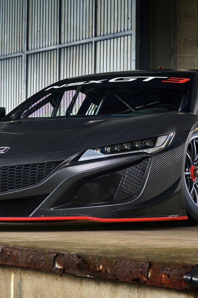 Стильный спортивный тюнингованный автомобиль Honda NSX GT3