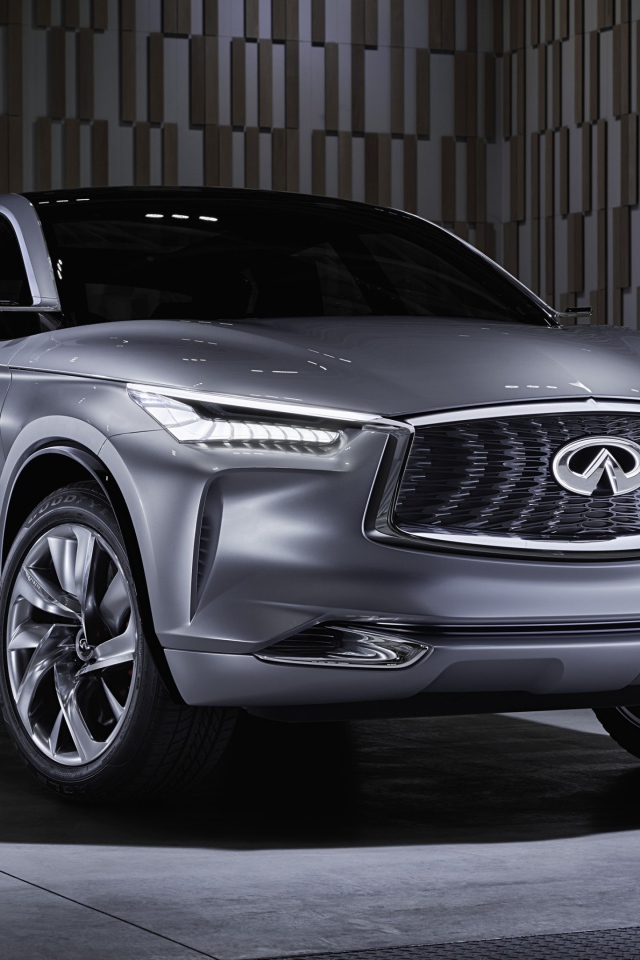 Серебристый кроссовер  Infiniti QX50, 2017