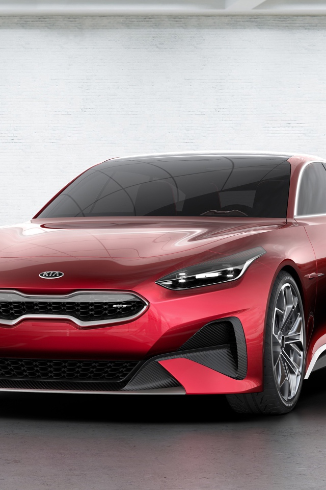 Красный спортивный автомобиль хэтчбек KIA Pro Ceed, 2017